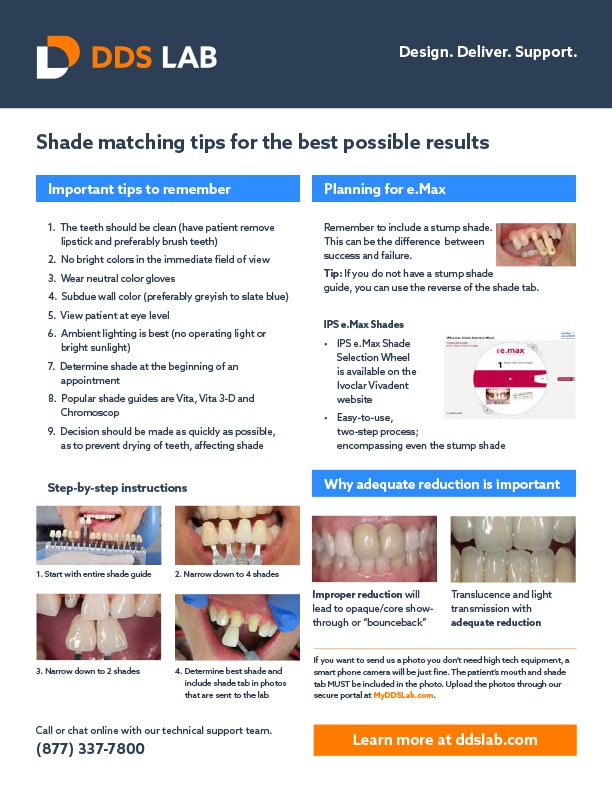 BEST RESULTS WITH YOUR CASES - Shade Matching