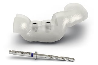 Surgical Guide IMPLANT Pilot Guide with LongStop drill