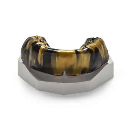 Back and Gold Fierce Mouthguard - DDS Lab's Orthodontic Products