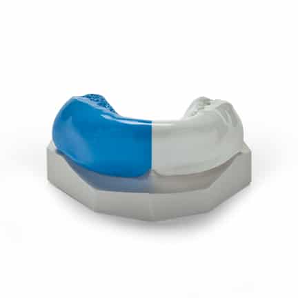 Blue & White Fierce Mouthguard - DDS Lab's Orthodontic Products
