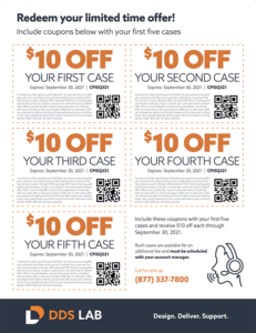 $10 Off your first 5 cases