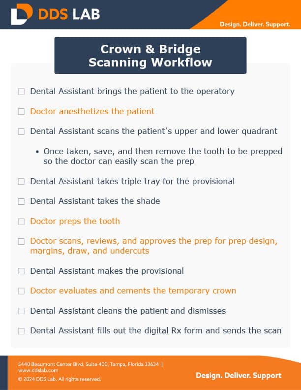 Crown & Bridge Scanning Workflow Check