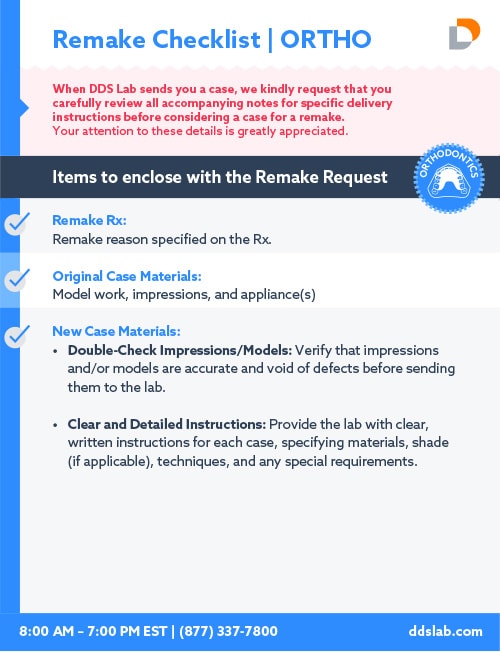 Remake Checklist | Ortho