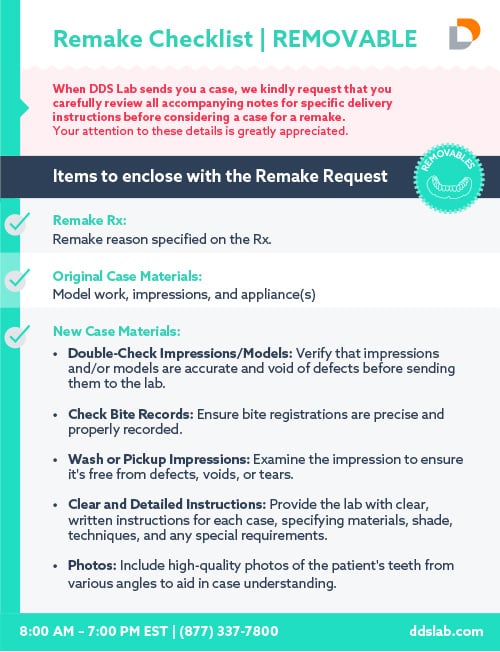 Remake Checklist | Removable
